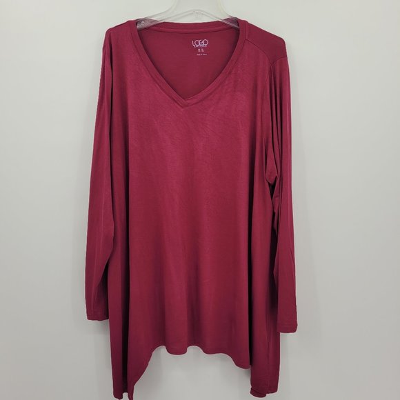 LOGO Layers Magenta Tunic Top